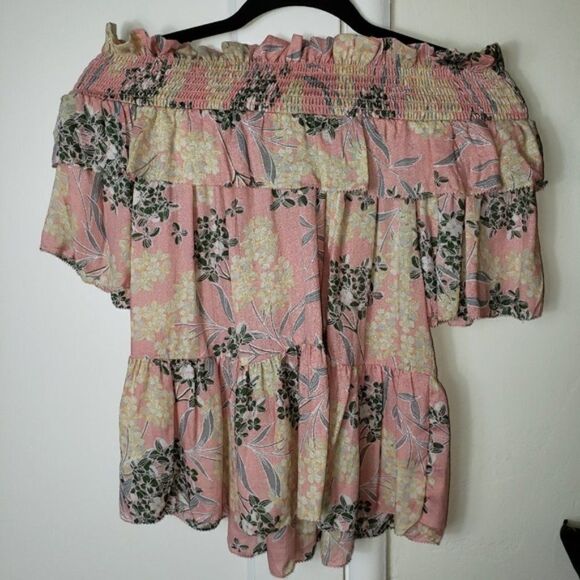 William Rast Arabella Floral Off The Shoulder Top - Picture 7 of 7